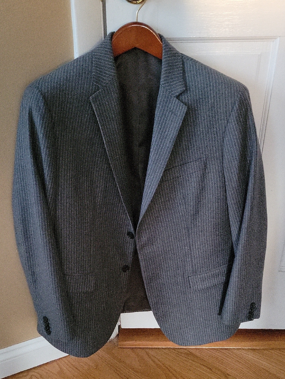 Banana Republic Gray Pinstripe 40S Suit Jacket